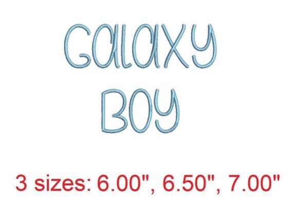 Galaxy Boy Embroidery Font Review