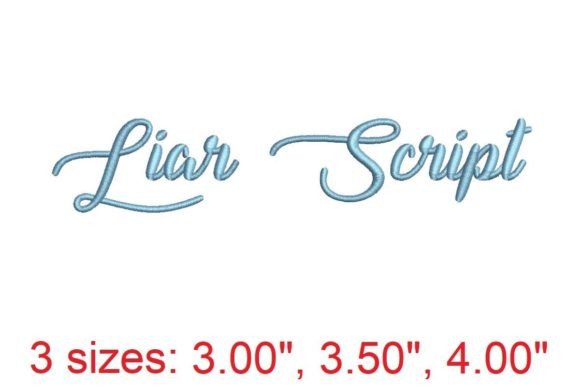 Liar Script Embroidery Font Review