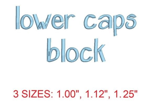 Lower Caps Block Embroidery Font Review