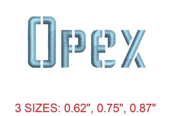 Opex Embroidery Font Review