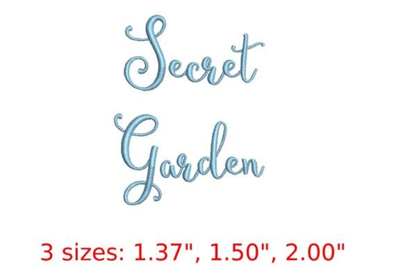 Secret Garden Embroidery Font Review