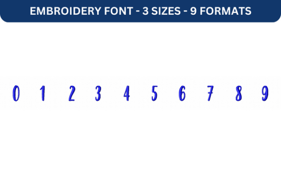 Strawberry Blossom Font Number 0 to 9