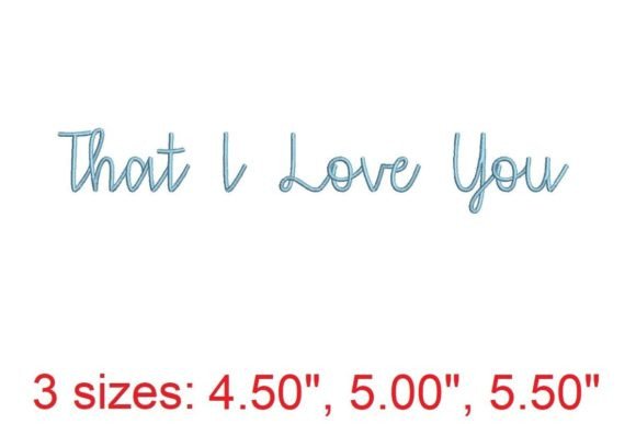 That I Love You