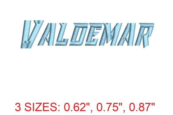 Valdemar Embroidery Font Review